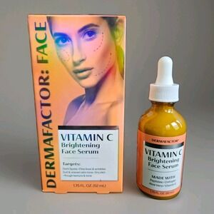 Dermafactor Vitamin C BRIGHTENING FACE SERUM - NEW 52ml - Lightweight Formula